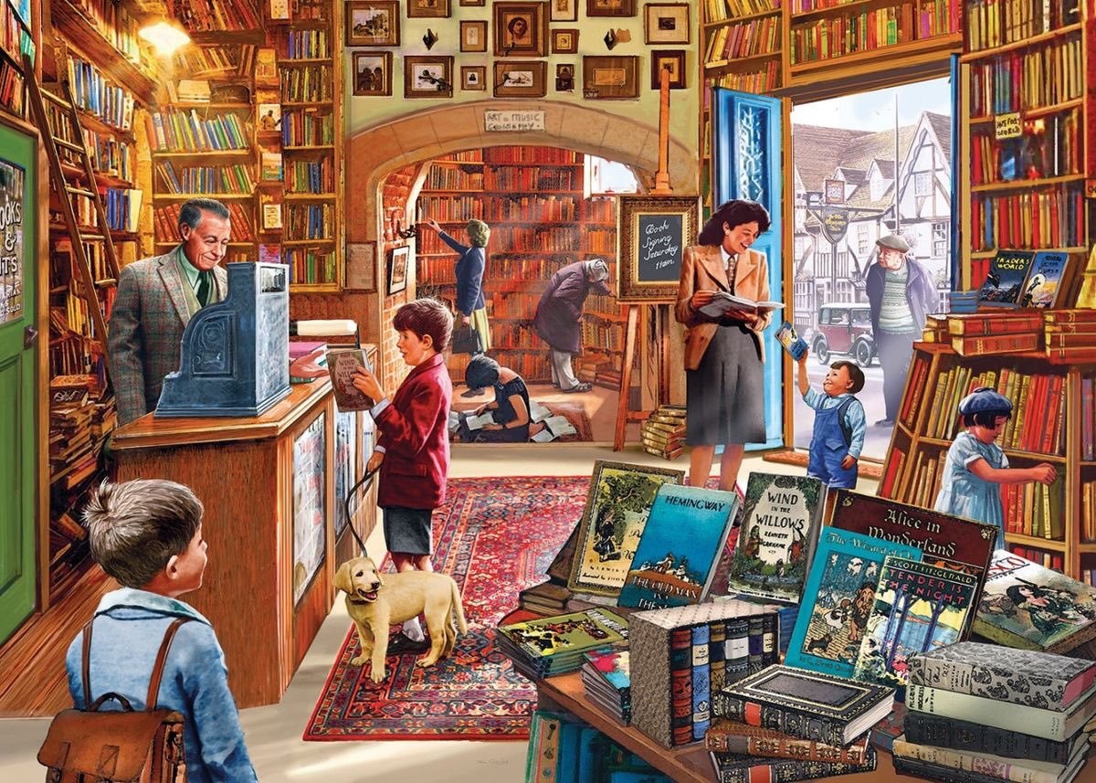 Bookshop Digital Art by Steve Crisp.jpg